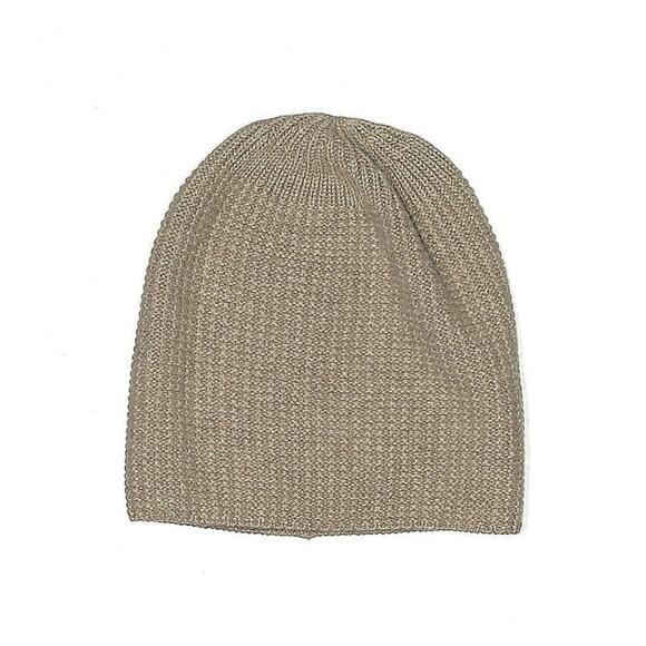 NWOT Amato Cashmere Emma Beanie Hat Tan Beige - Picture 1 of 3